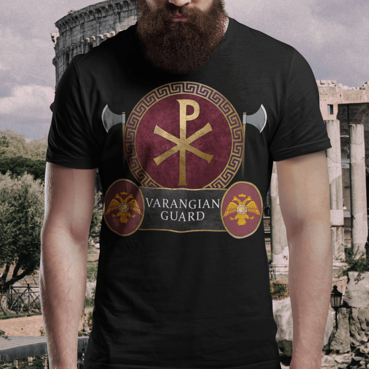 Black / S Varangian Guard - Byzantine Army T-Shirt