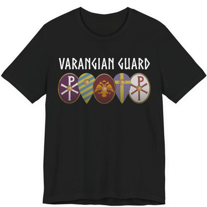 Black / S Varangian Guard Byzantine Shields T-Shirt