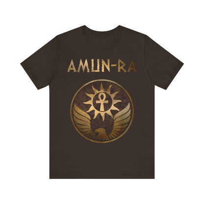 Brown / S Amun-Ra Ancient Egyptian God T-Shirt