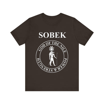 Brown / S Ancient Egypt God Sobek T-Shirt