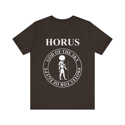 Brown / S Ancient Egyptian God Horus T-Shirt