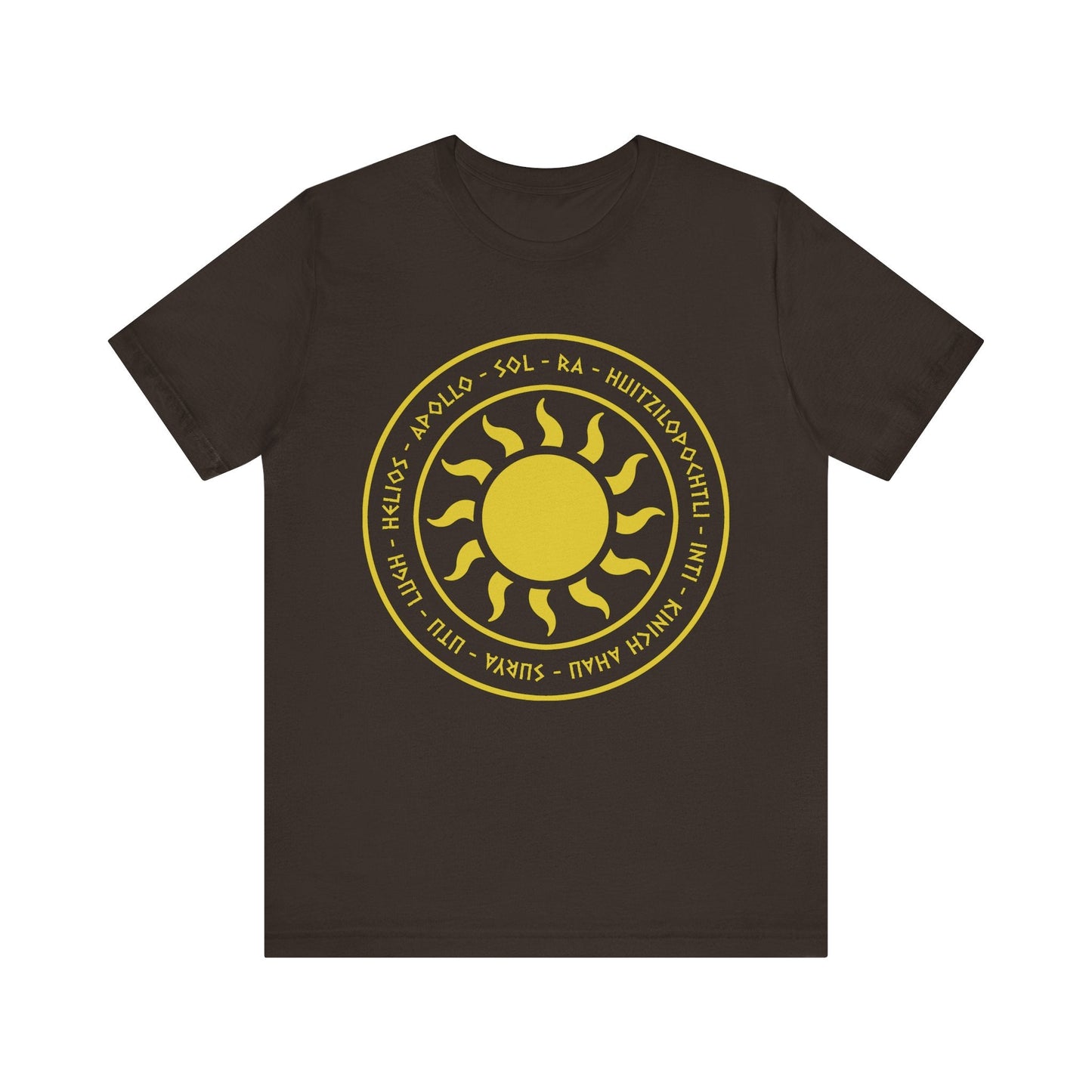 Brown / S Ancient Sun Gods T-Shirt