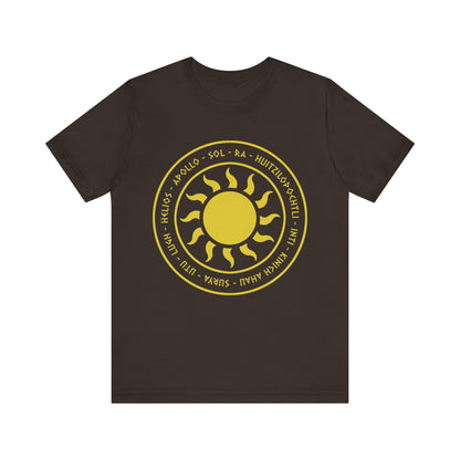 Brown / S Ancient Sun Gods T-Shirt