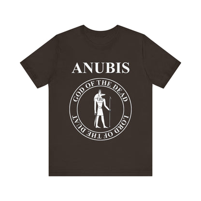 Brown / S Anubis Egyptian God of the Dead T-shirt