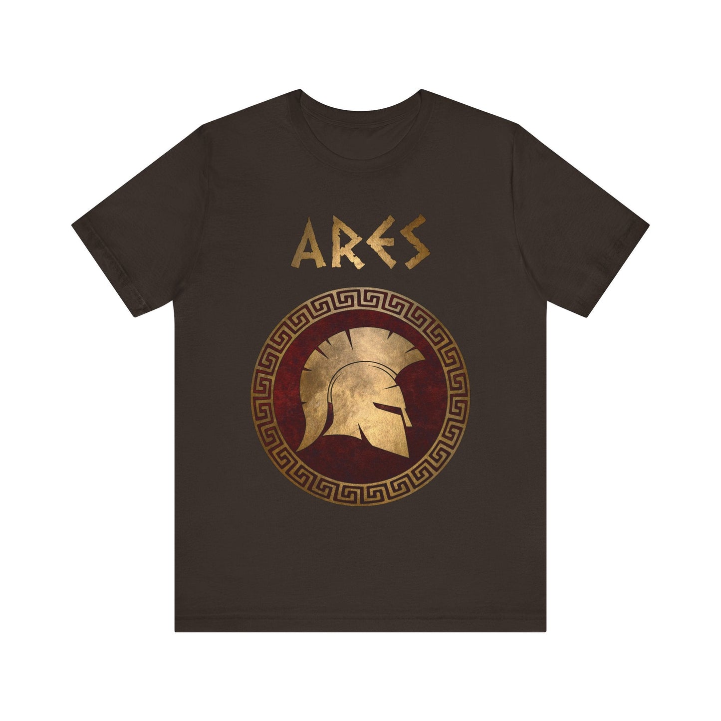 Brown / S Ares Ancient Greek God of War T-Shirt