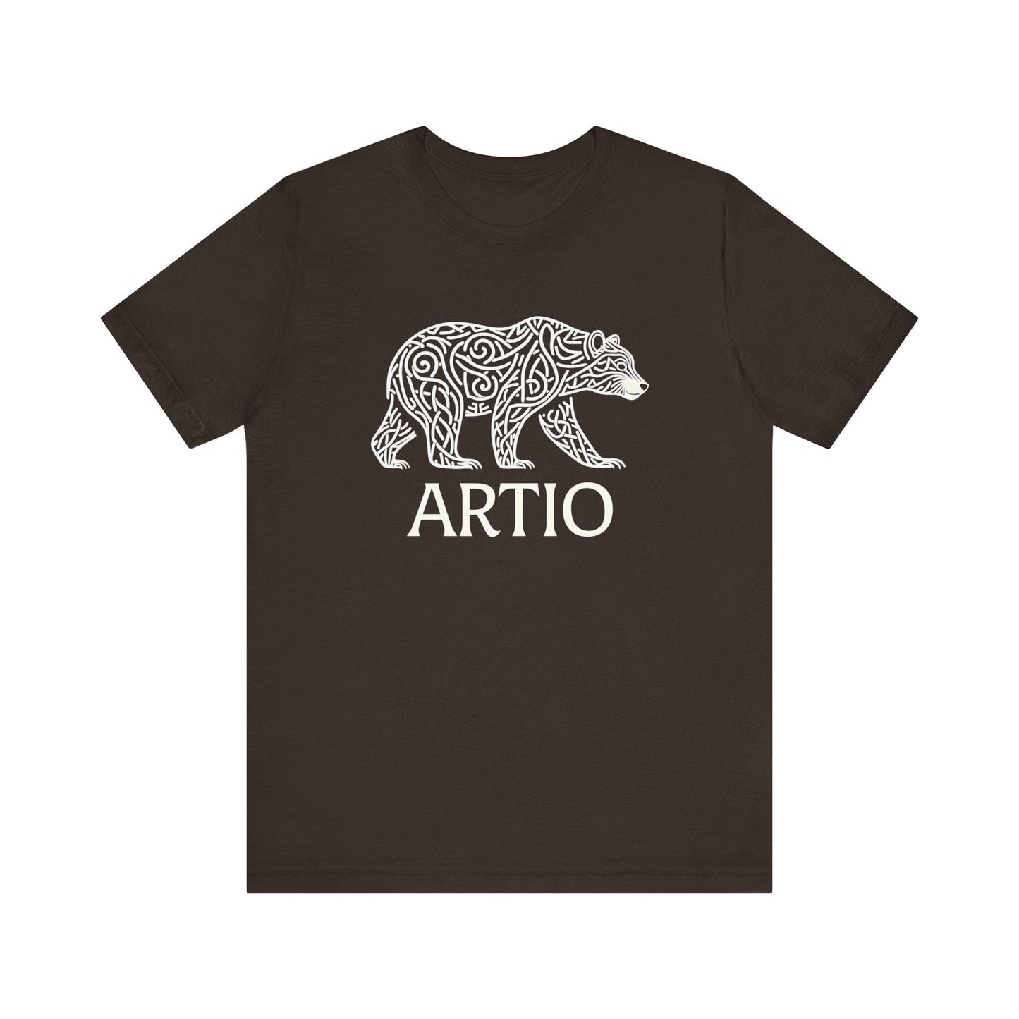 Brown / S Artio Celtic Bear Goddess T-shirt