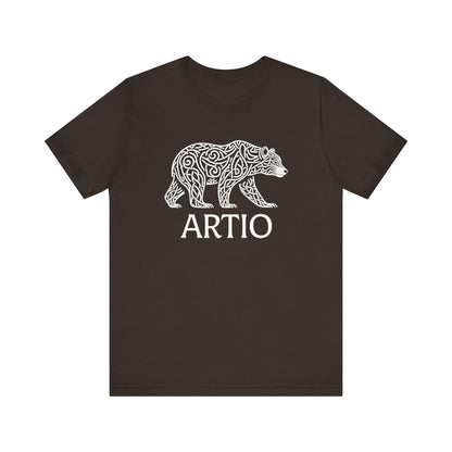 Brown / S Artio Celtic Bear Goddess T-shirt