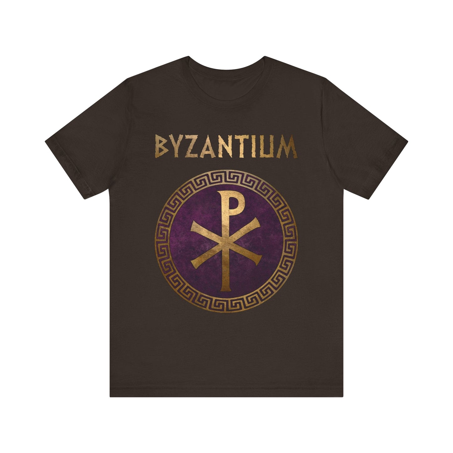 Brown / S Byzantium Imperial Chi Rho T-Shirt