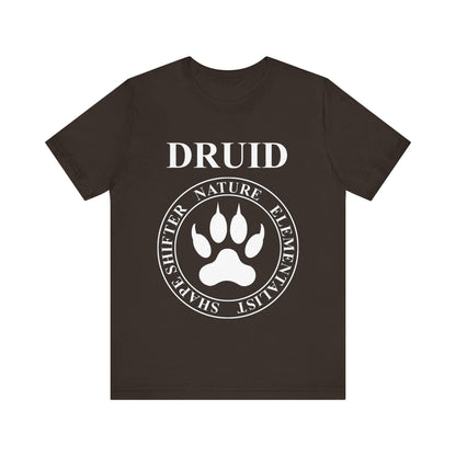 Brown / S Druid Fantasy RPG Class Shapeshifter Mark of the Wild T-Shirt