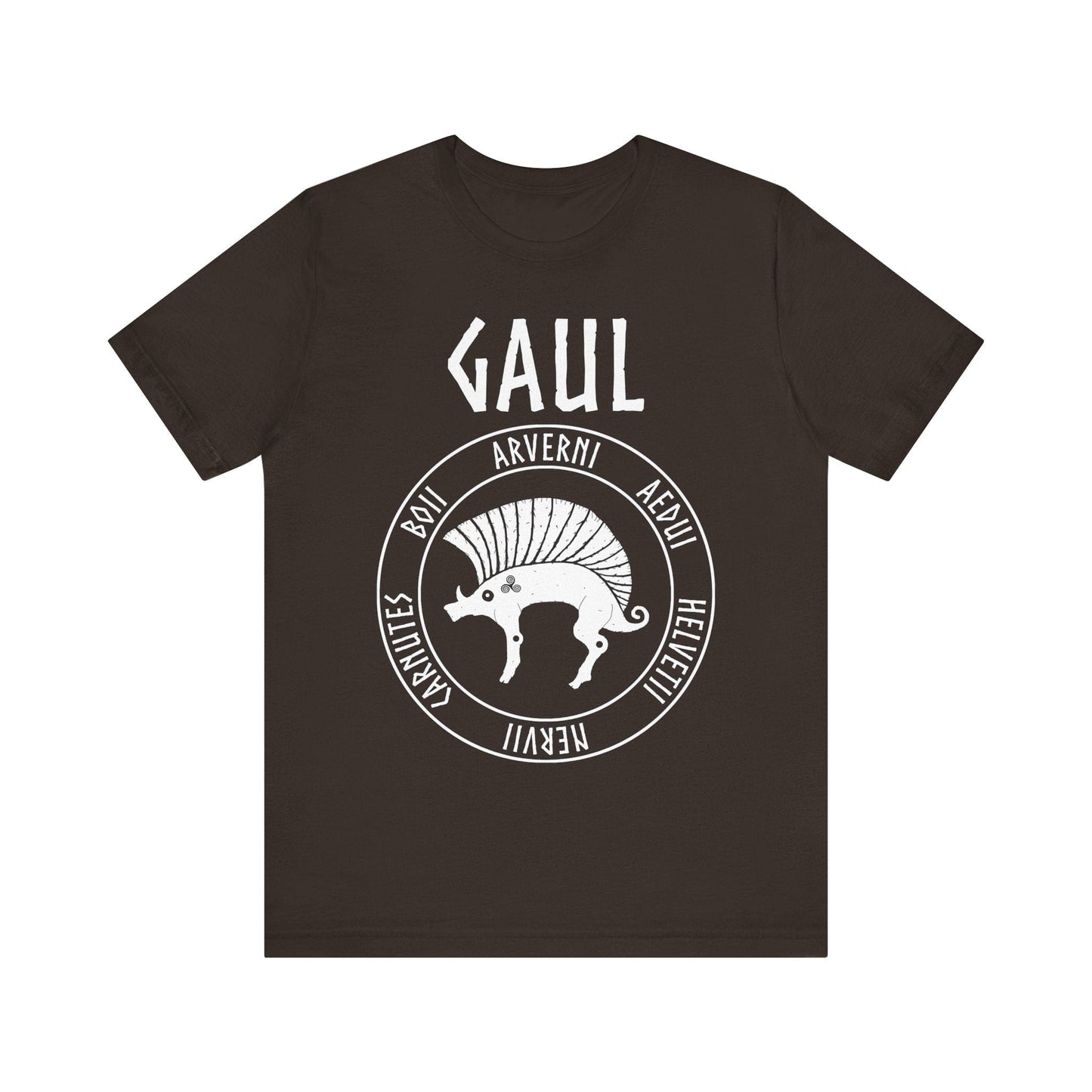 Brown / S Gaul Ancient Tribes of Gaul Boar T-shirt