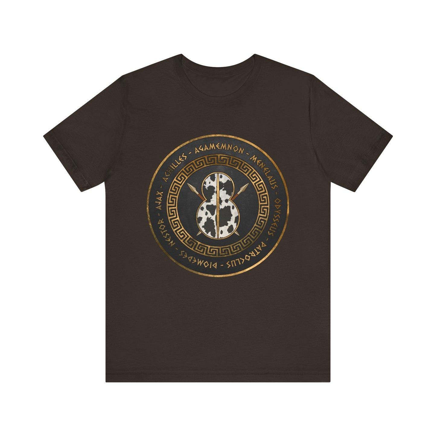 Brown / S Greek Heroes of the Trojan War T-Shirt