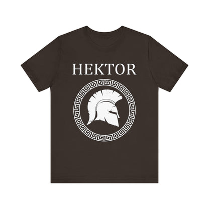 Brown / S Hektor of Troy - Hero of the Trojan War T-Shirt
