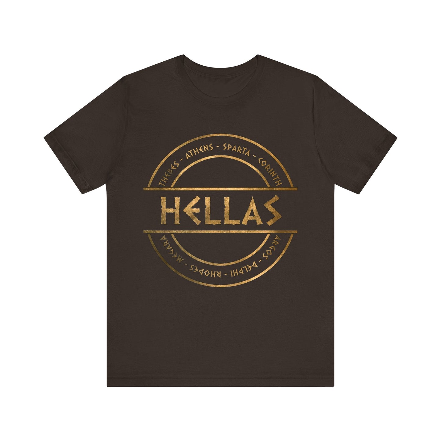 Brown / S Hellas City-States of Ancient Greece T-Shirt