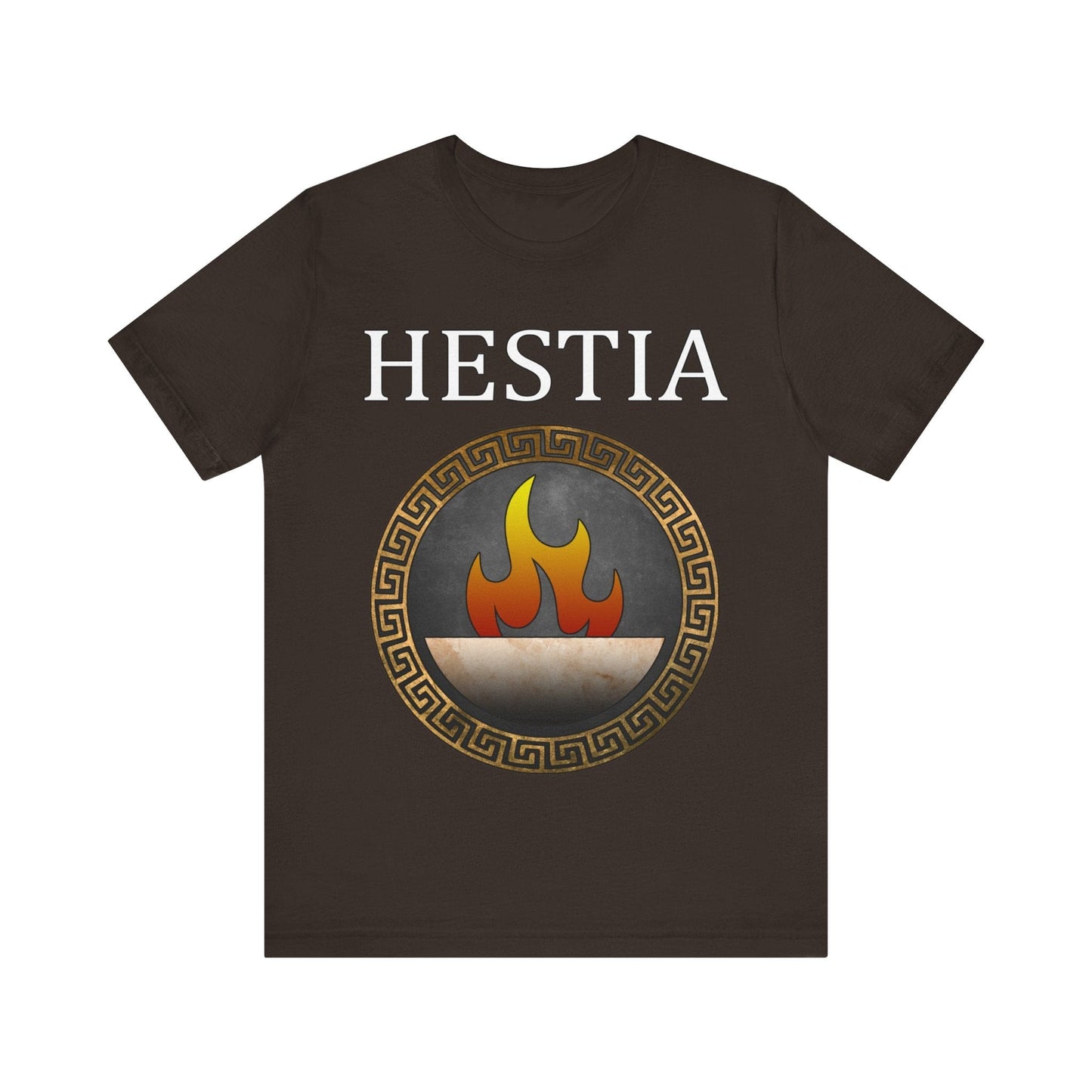 Brown / S Hestia Greek Goddess T-Shirt