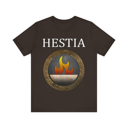 Brown / S Hestia Greek Goddess T-Shirt