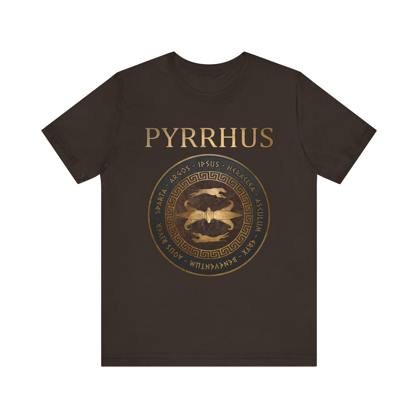 Brown / S Pyrrhus of Epirus Famous Battles - Ancient Warfare - Ancient Battles T-shirt