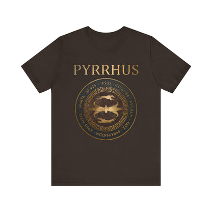 Brown / S Pyrrhus of Epirus Famous Battles - Ancient Warfare - Ancient Battles T-shirt