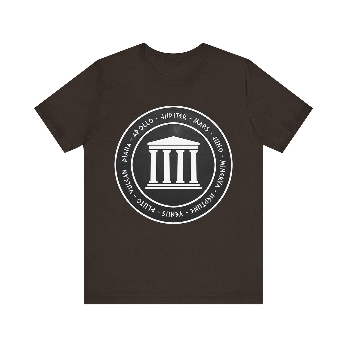 Brown / S Roman Pantheon - Gods and Goddesses of Ancient Rome T-Shirt