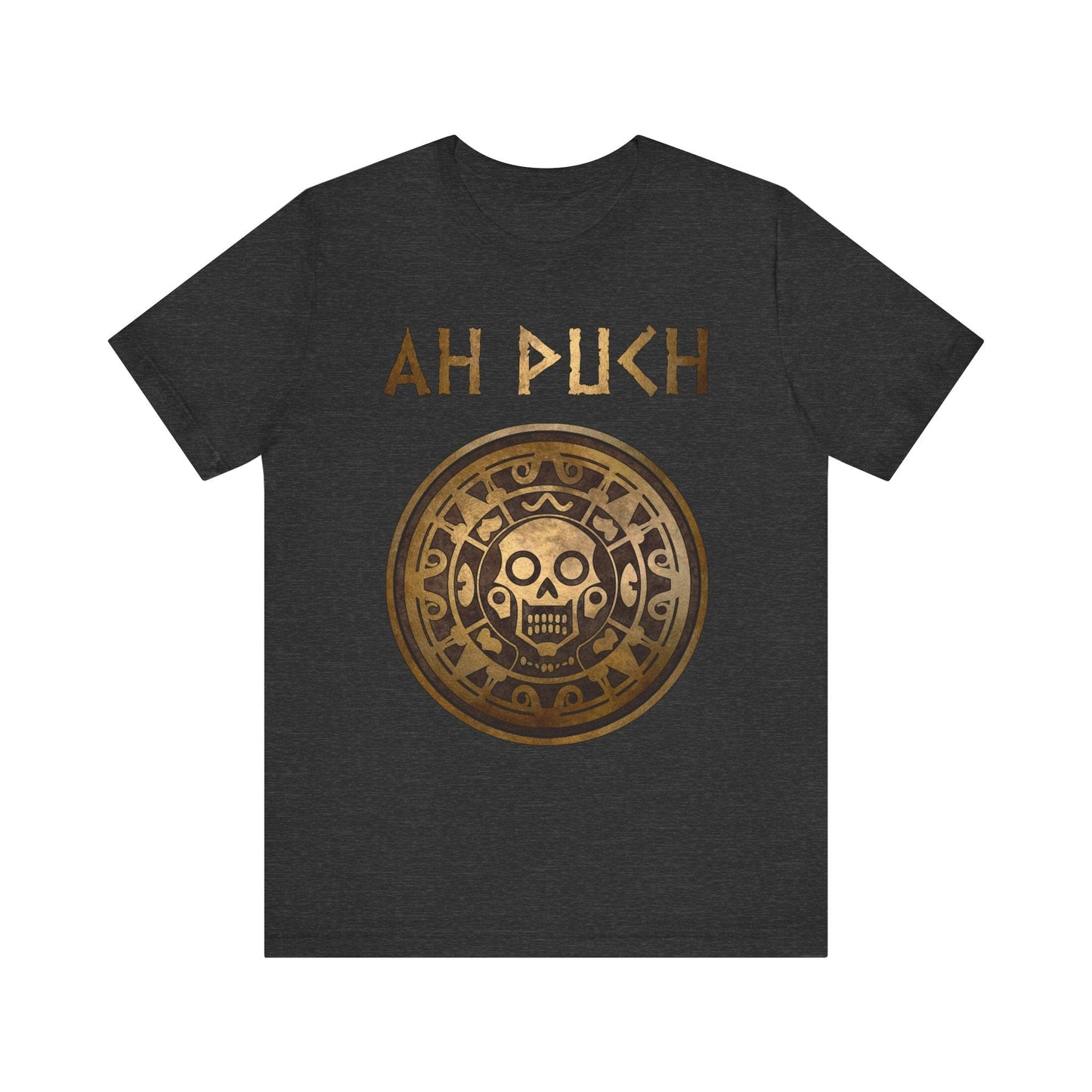 Dark Grey Heather / S Ah Puch Mayan God of Death Symbol T-shirt