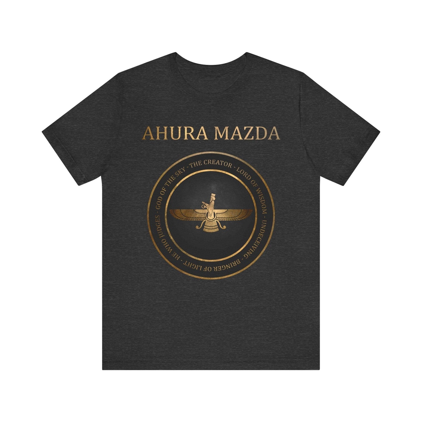 Dark Grey Heather / S Ahura Mazda - Zoroastrianism T-Shirt