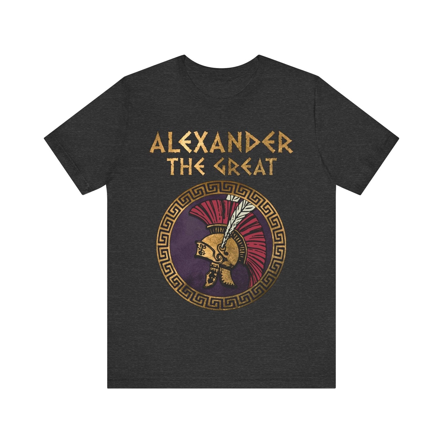 Dark Grey Heather / S Alexander the Great Conquer T-shirt