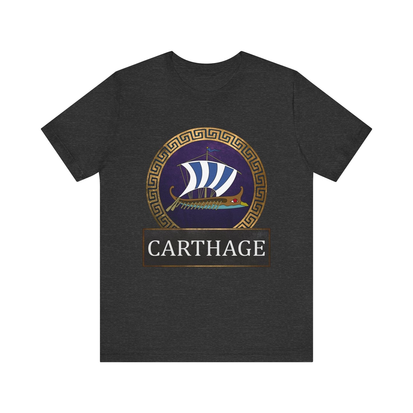 Dark Grey Heather / S Ancient Carthage - Carthaginian Navy T-shirt