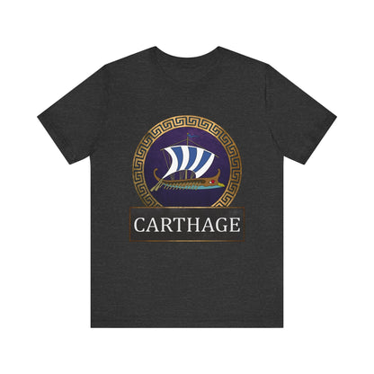 Dark Grey Heather / S Ancient Carthage - Carthaginian Navy T-shirt