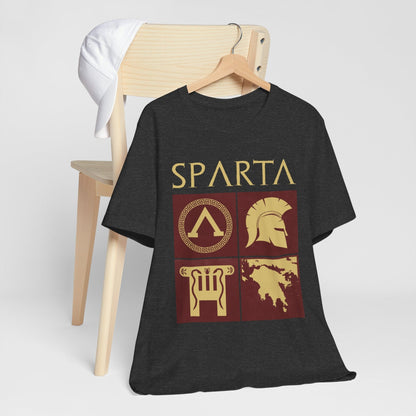 Dark Grey Heather / S Ancient Sparta - History of the Spartans T-shirt