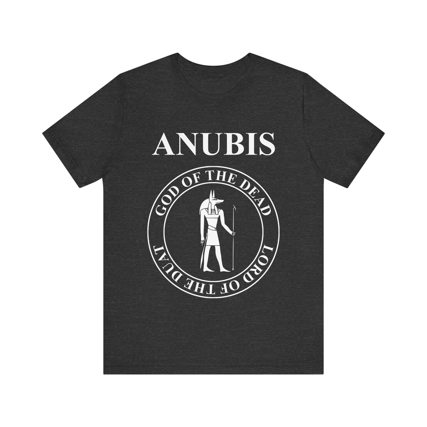 Dark Grey Heather / S Anubis Egyptian God of the Dead T-shirt