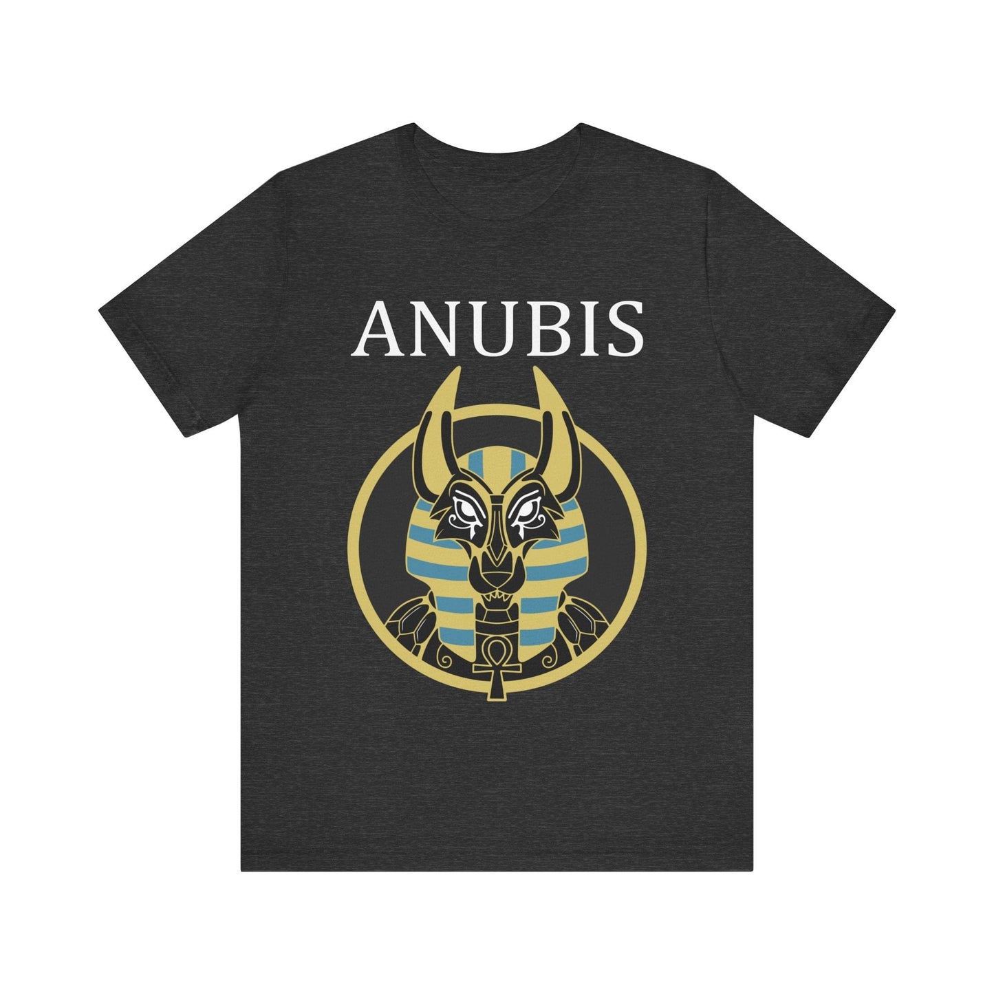 Dark Grey Heather / S Anubis Egyptian God of the Dead T-Shirt