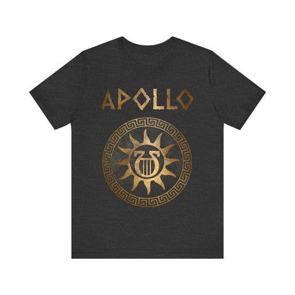 Dark Grey Heather / S Apollo Ancient Greek God Lyre Symbol T-Shirt