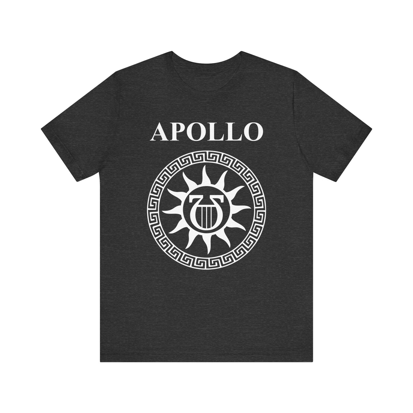Dark Grey Heather / S Apollo Greek God Lyre T-Shirt