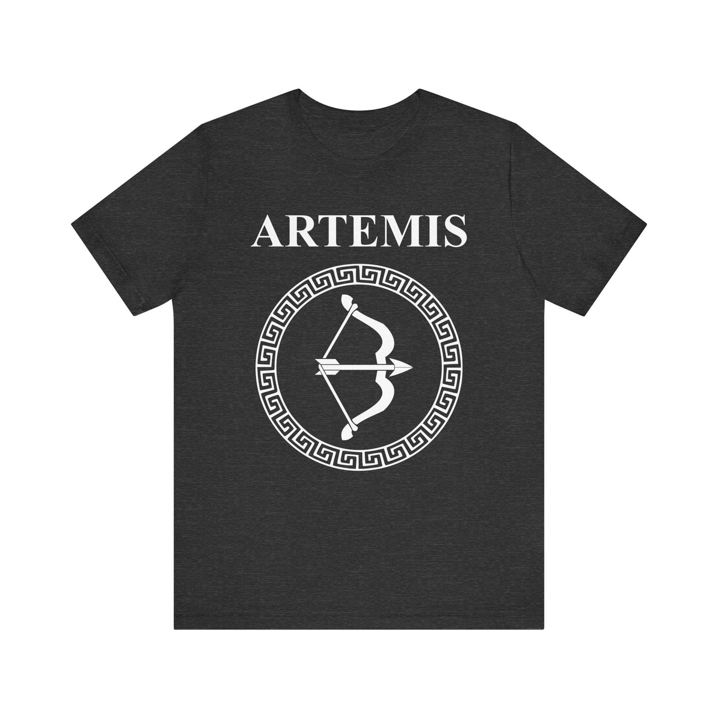 Dark Grey Heather / S Artemis Ancient Greek Goddess of the Hunt T-shirt