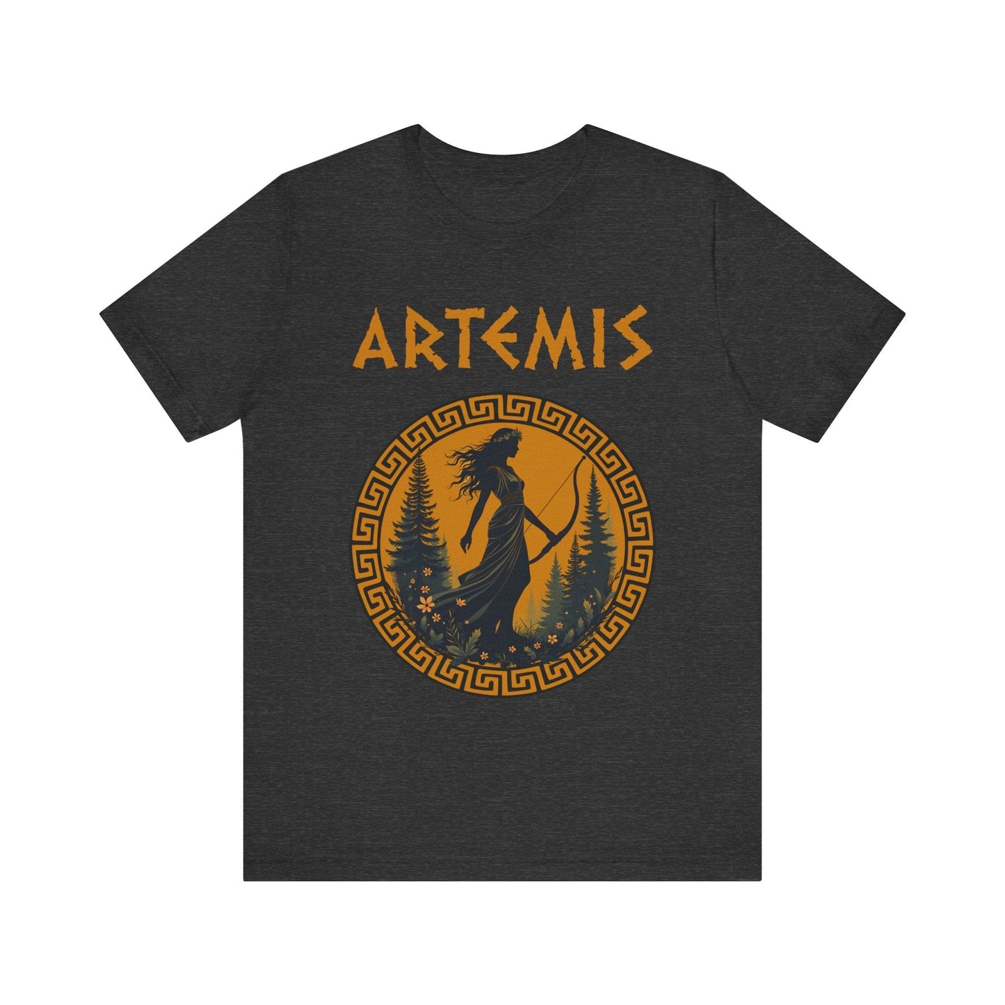 Dark Grey Heather / S Artemis Ancient Greek Goddess T-shirt