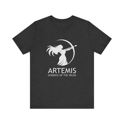 Dark Grey Heather / S Artemis Goddess of the Wilds - Greek Mythology T-Shirt
