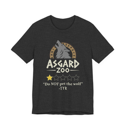 Dark Grey Heather / S Asgard Zoo 1 Star Review - Funny Norse Mythology T-Shirt
