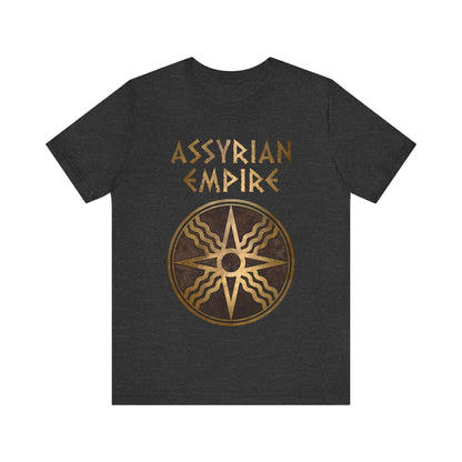 Dark Grey Heather / S Assyrian Empire Symbol of Shamath T-Shirt