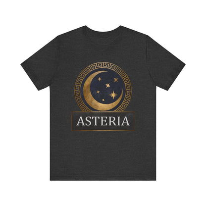 Dark Grey Heather / S Asteria Greek Goddess of the Stars T-Shirt