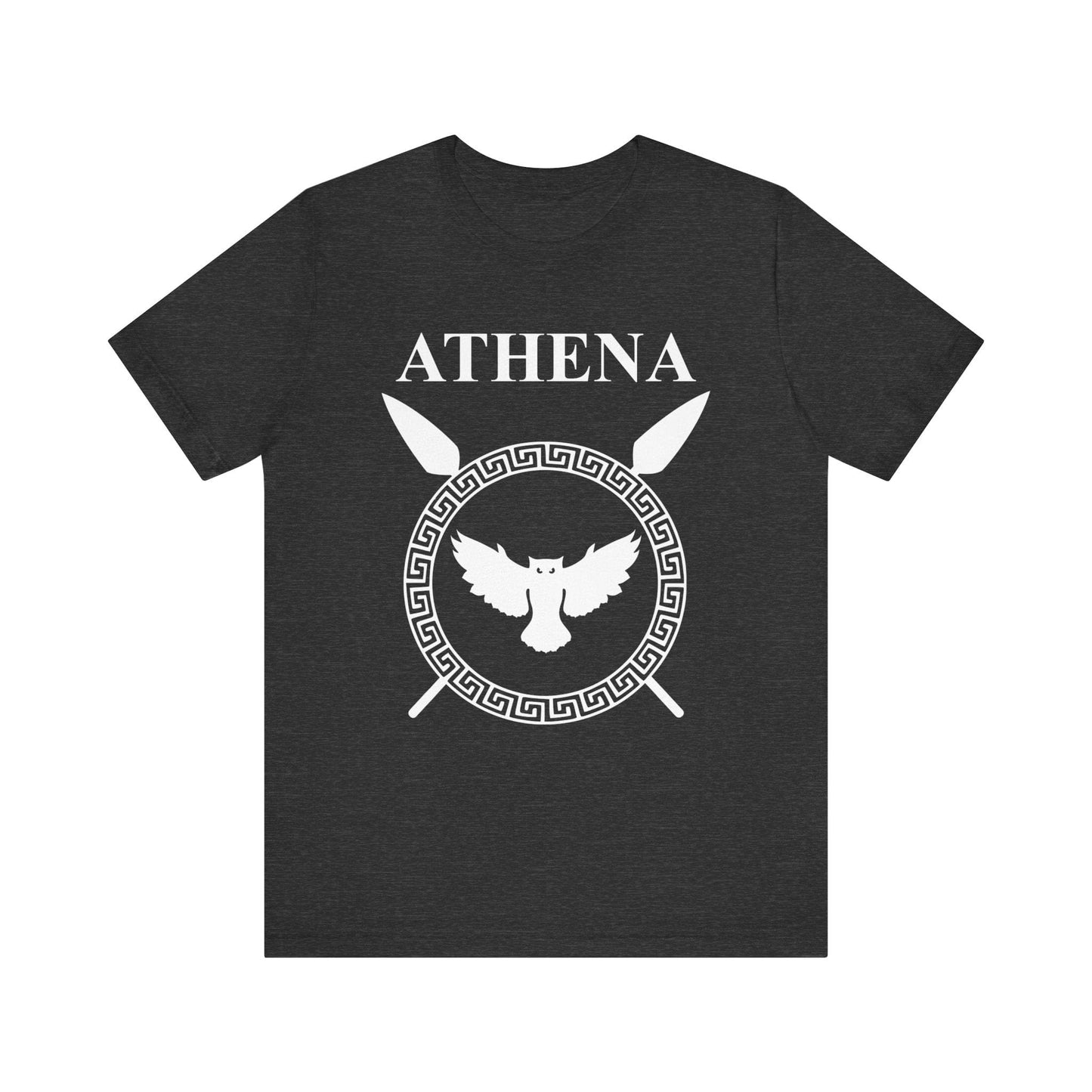 Dark Grey Heather / S Athena Greek Goddess of War T-Shirt