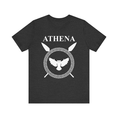 Dark Grey Heather / S Athena Greek Goddess of War T-Shirt