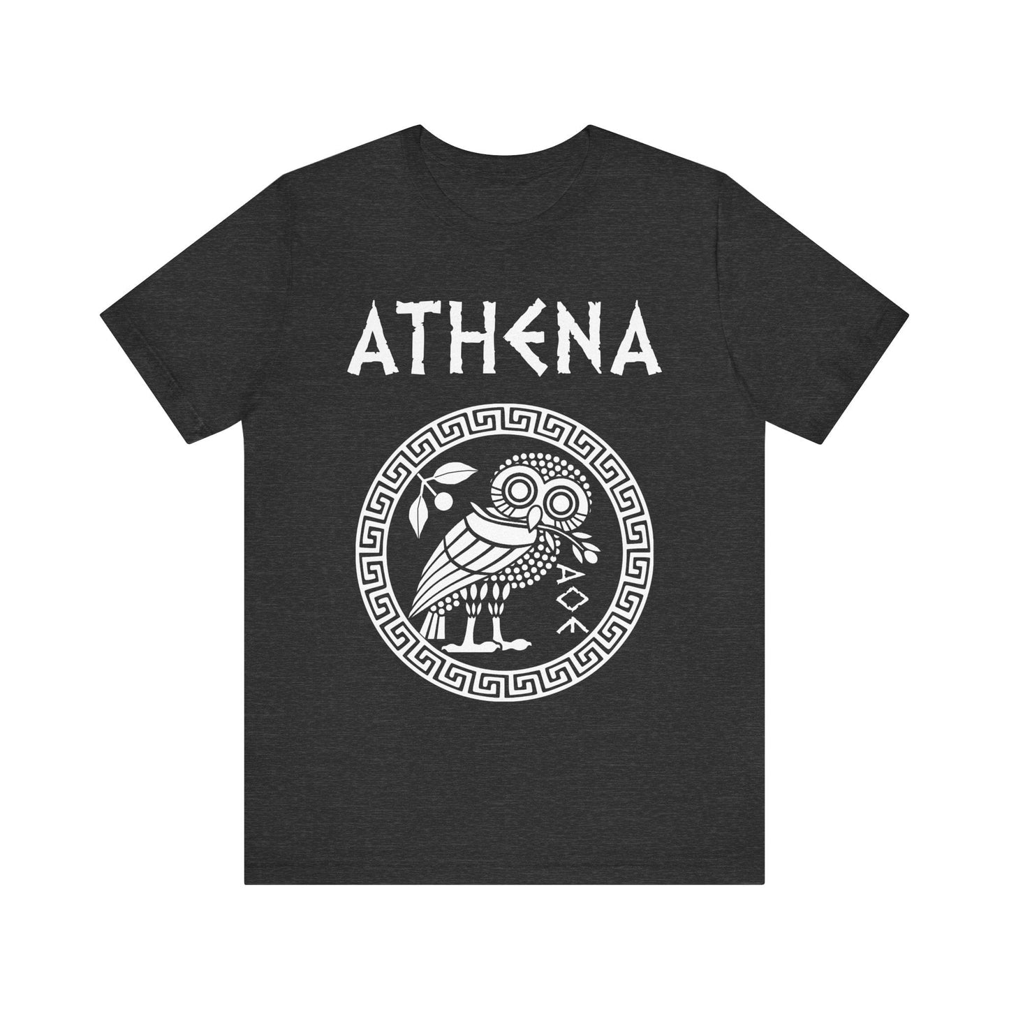 Dark Grey Heather / S Athena Greek Goddess of Wisdom T-Shirt