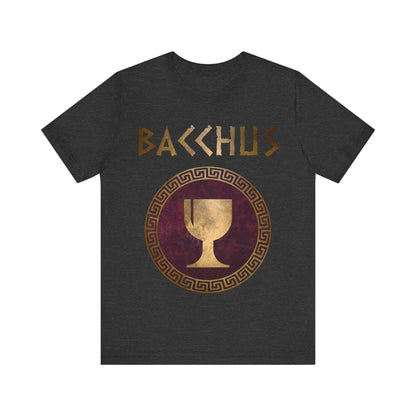 Dark Grey Heather / S Bacchus Roman God of Wine and Festivals T-Shirt