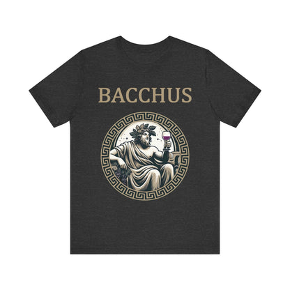 Dark Grey Heather / S Bacchus Roman God of Wine, Madness and Festivals T-Shirt