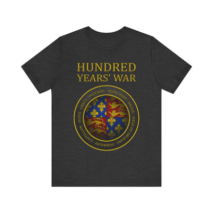 Dark Grey Heather / S Battles of the Hundred Years' War T-Shirt
