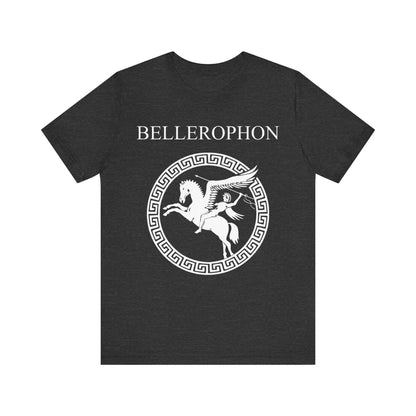 Dark Grey Heather / S Bellerophon Ancient Greek Hero T-Shirt
