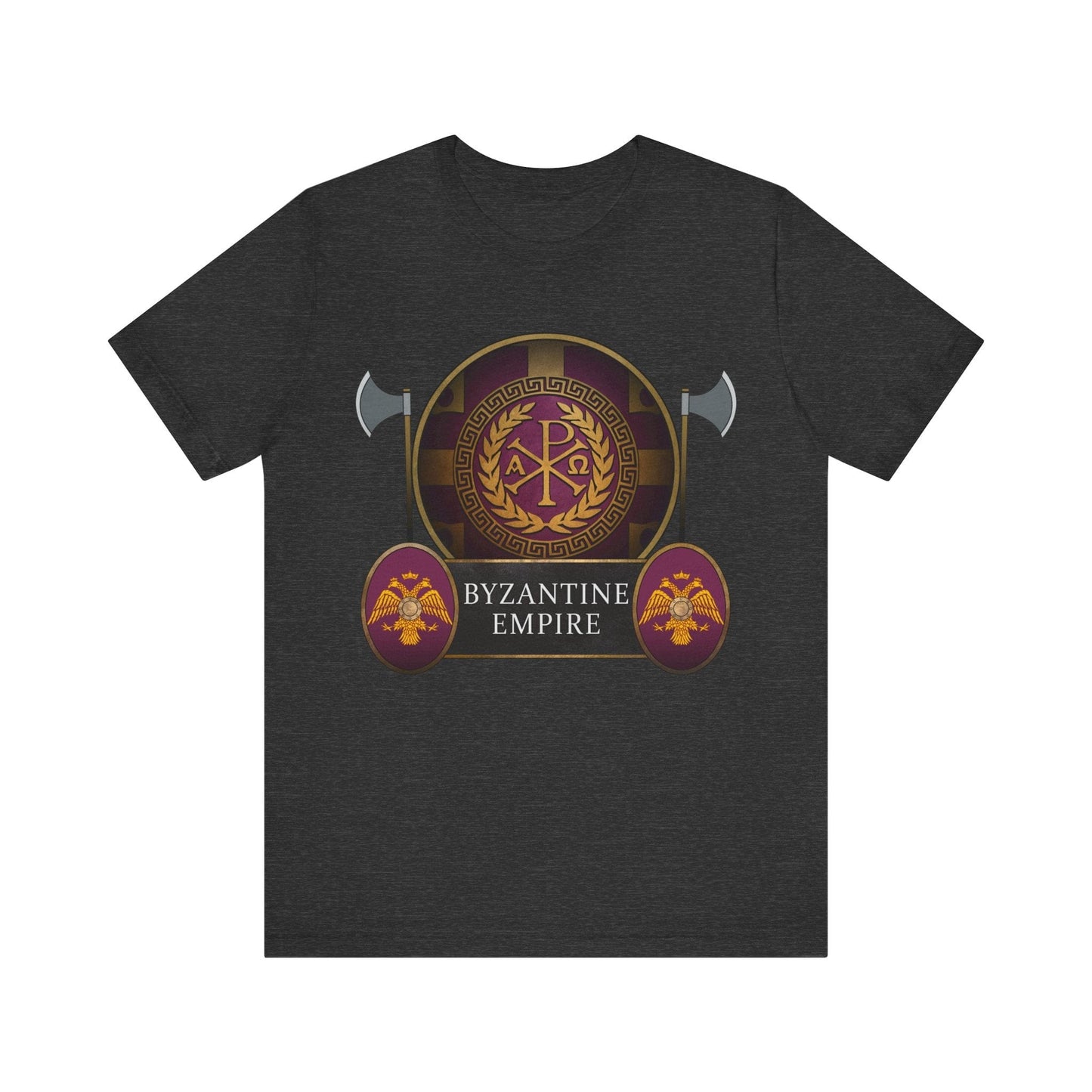Dark Grey Heather / S Byzantine Empire Army T-Shirt