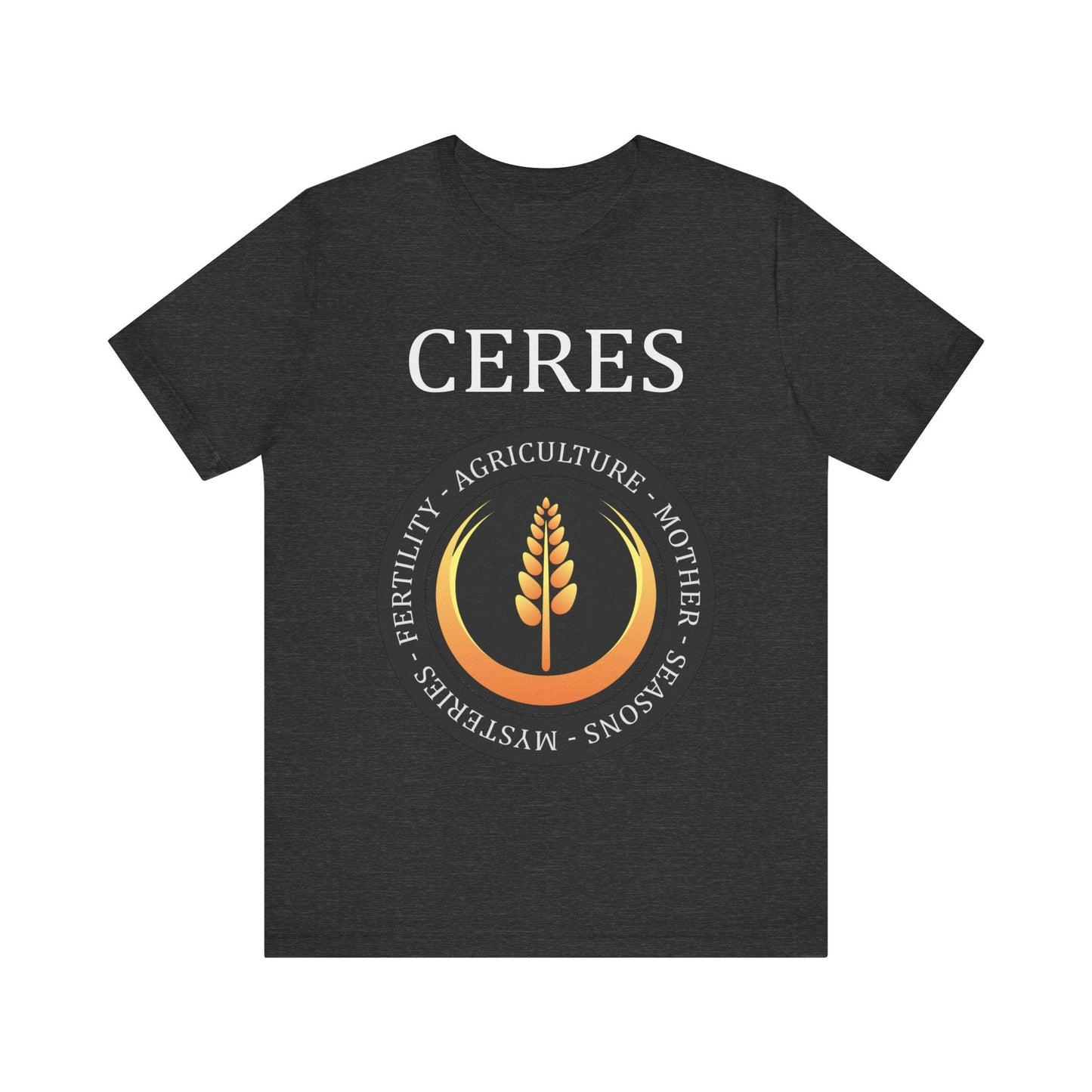 Dark Grey Heather / S Ceres Ancient Roman Goddess T-Shirt