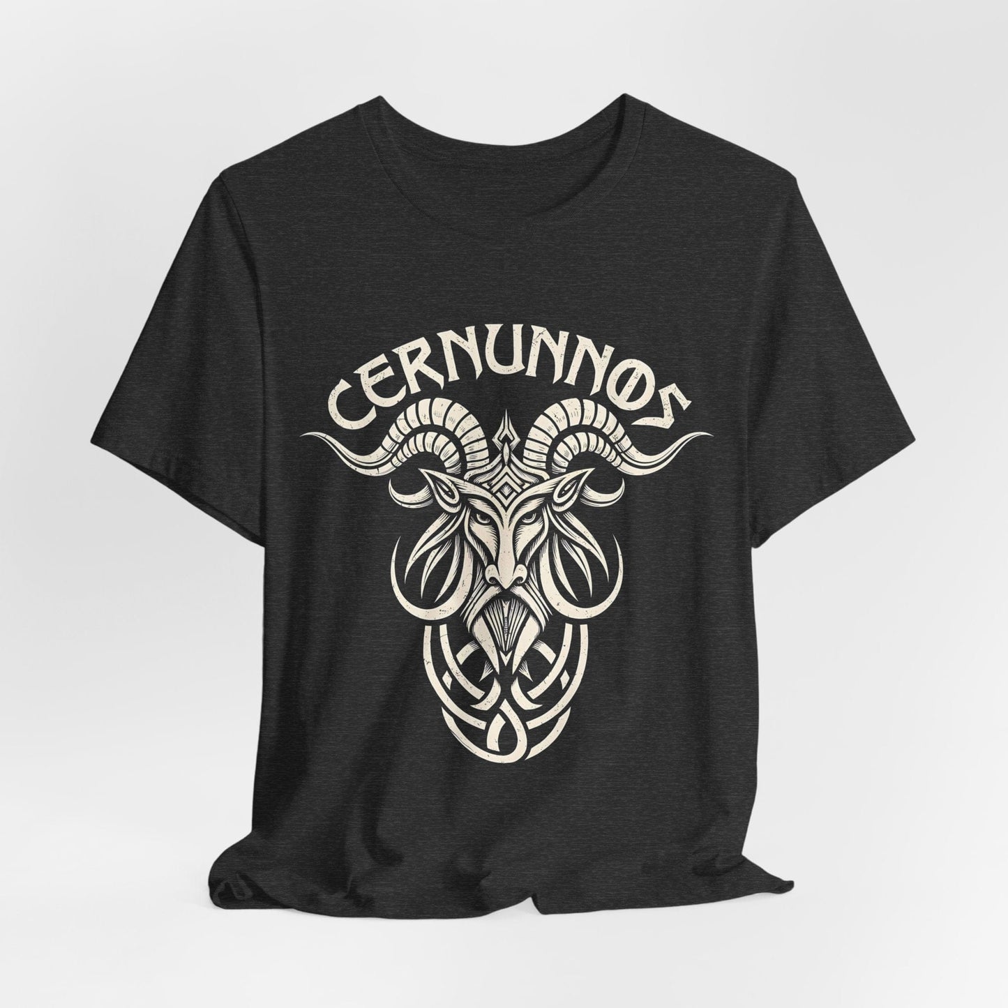Dark Grey Heather / S Cernunnos Celtic Mythology T-Shirt