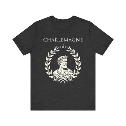 Dark Grey Heather / S Charlemagne - King of the Franks - Carolingian Emperor Charlemagne T-shirt