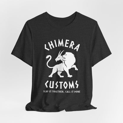 Dark Grey Heather / S Chimera Customs - Funny Greek Mythology T-Shirt